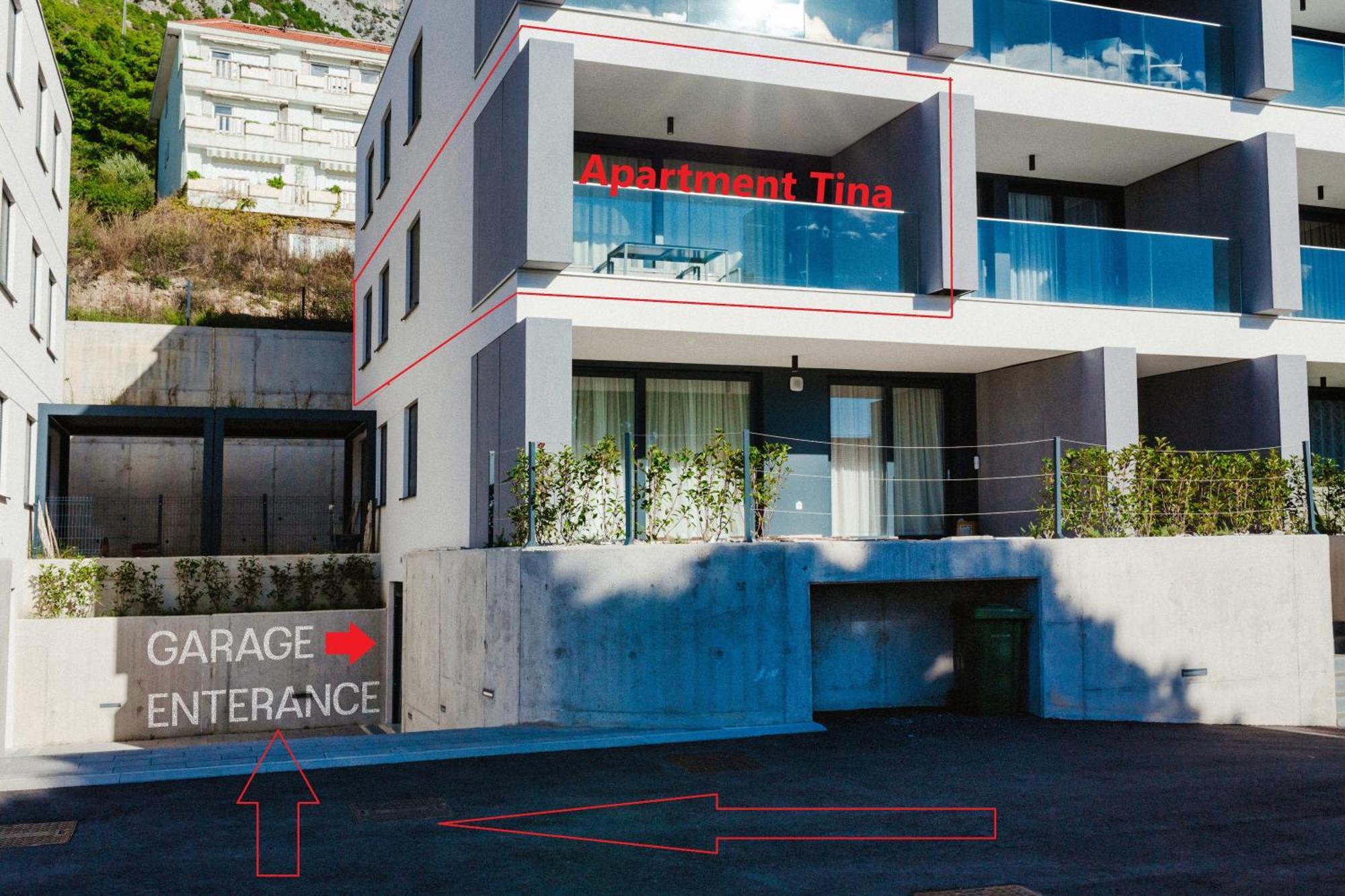 Apartment Tina Baška Voda Exterior foto